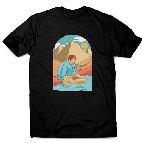 Gold panning men's t-shirt - Graphic Gear