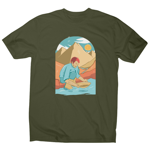 Gold panning men's t-shirt - Graphic Gear