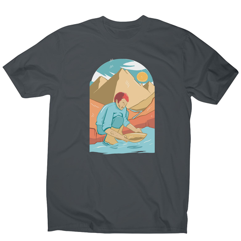 Gold panning men's t-shirt - Graphic Gear