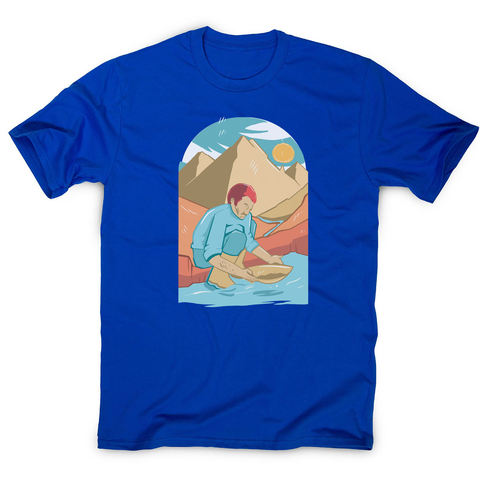Gold panning men's t-shirt - Graphic Gear