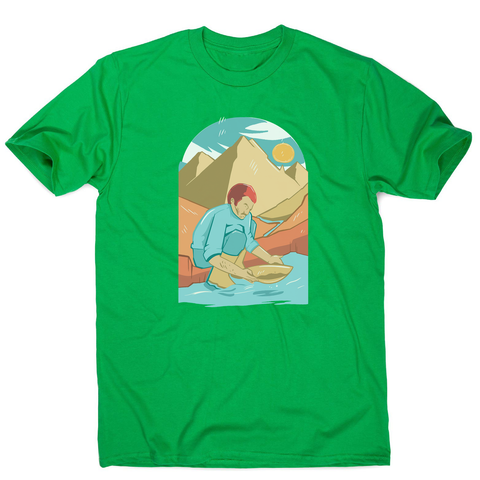 Gold panning men's t-shirt - Graphic Gear