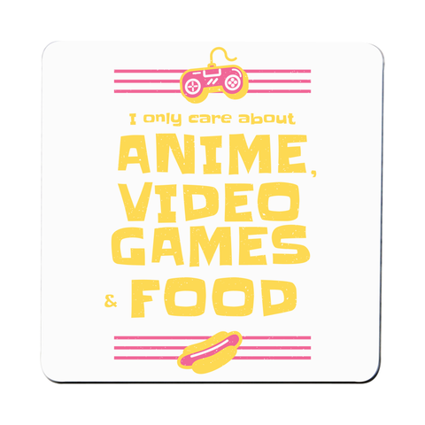 Anime amp video games coaster drink mat - Graphic Gear