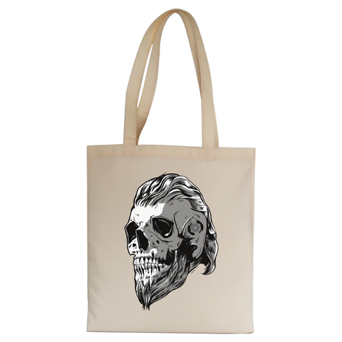 Viking cranium tote bag canvas shopping - Graphic Gear