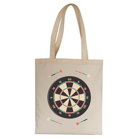 Dartboard game tote bag canvas shopping - Graphic Gear