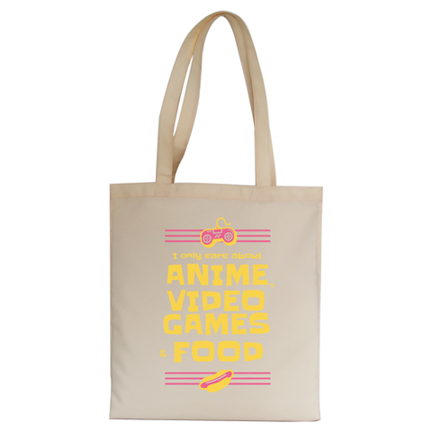 Anime amp video games tote bag canvas shopping - Graphic Gear