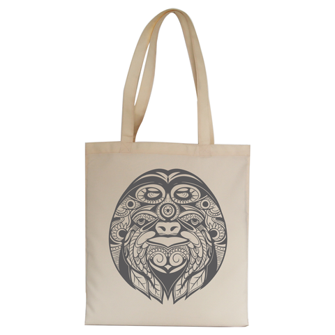 Ornamental sloth tote bag canvas shopping - Graphic Gear