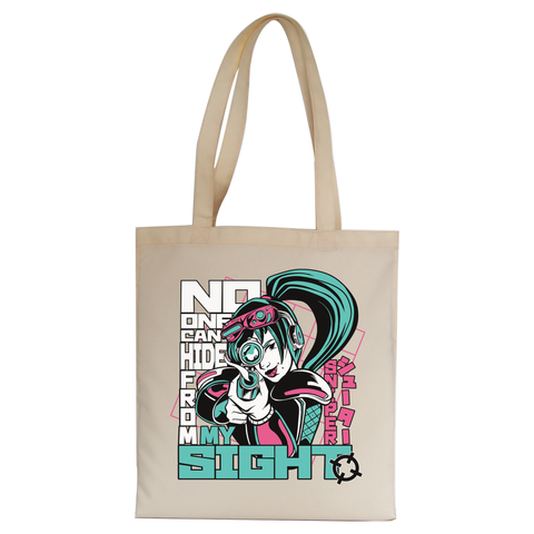 Anime sniper girl tote bag canvas shopping - Graphic Gear