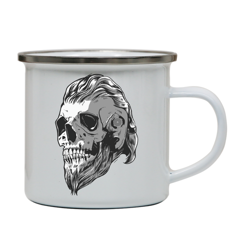 Viking cranium enamel camping mug outdoor cup colors - Graphic Gear