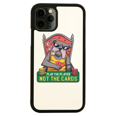 Poker bulldog quote iPhone case cover 11 11Pro Max XS XR X - Graphic Gear