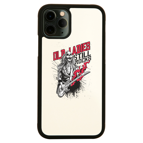 Old lady zombie rocker iPhone case cover 11 11Pro Max XS XR X - Graphic Gear