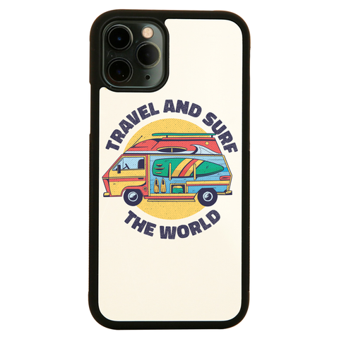 Travel and surf iPhone case cover 11 11Pro Max XS XR X - Graphic Gear