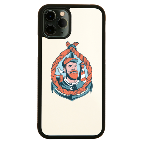 Bearded sailor iPhone case cover 11 11Pro Max XS XR X - Graphic Gear