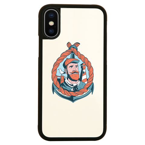 Bearded sailor iPhone case cover 11 11Pro Max XS XR X - Graphic Gear