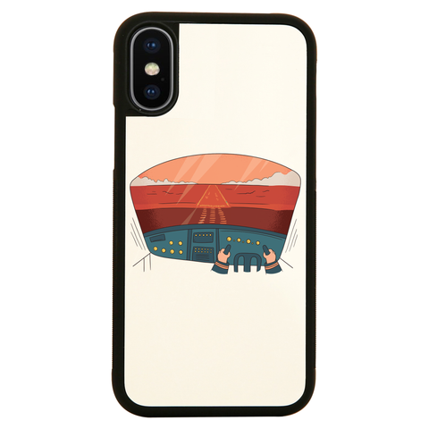 Pilot cockpit view iPhone case cover 11 11Pro Max XS XR X - Graphic Gear