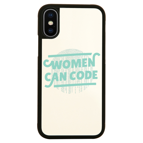 Women code iPhone case cover 11 11Pro Max XS XR X - Graphic Gear