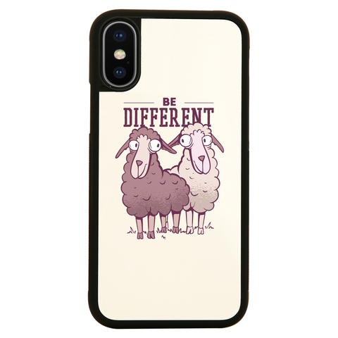 Be different sheep iPhone case cover 11 11Pro Max XS XR X - Graphic Gear