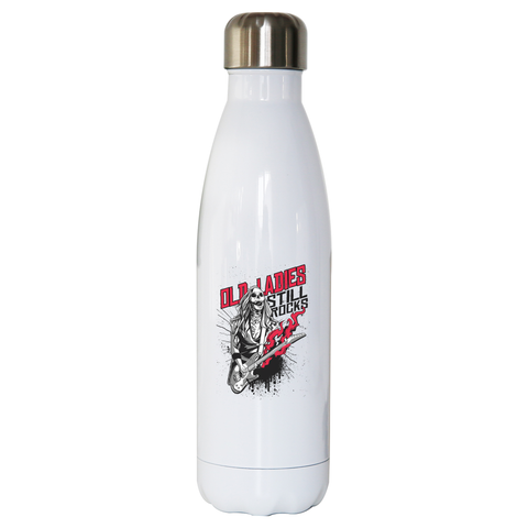 Old lady zombie rocker water bottle stainless steel reusable - Graphic Gear
