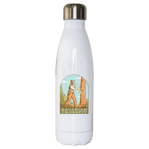 Bavarian crossfit water bottle stainless steel reusable - Graphic Gear