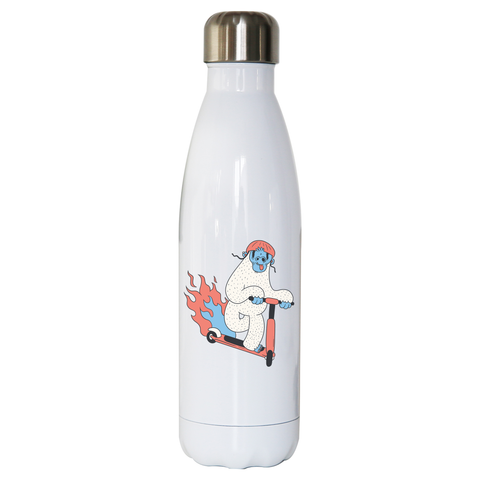Yeti riding scooter water bottle stainless steel reusable - Graphic Gear