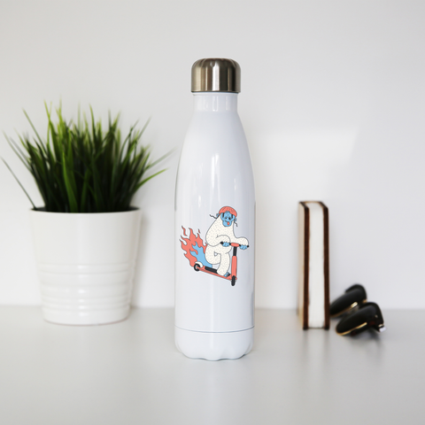 Yeti riding scooter water bottle stainless steel reusable - Graphic Gear