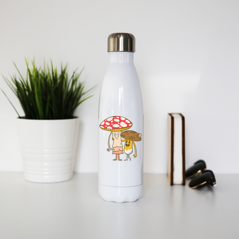 Mushroom friends water bottle stainless steel reusable - Graphic Gear