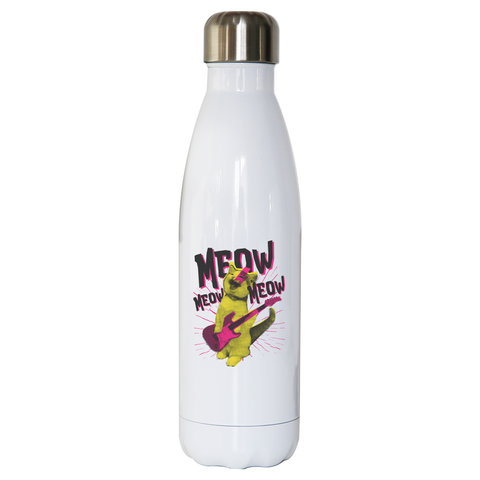 Metal cat water bottle stainless steel reusable - Graphic Gear