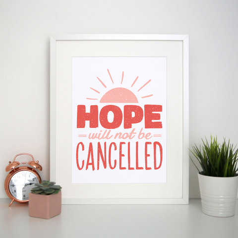 Hope quote print poster wall art decor - Graphic Gear