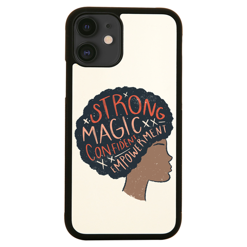 Proud afro woman quote iPhone case cover 11 11Pro Max XS XR X - Graphic Gear