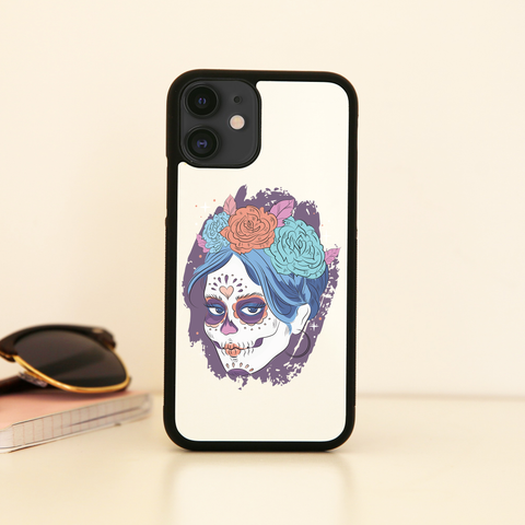 Dia de los muertos skull iPhone case cover 11 11Pro Max XS XR X - Graphic Gear