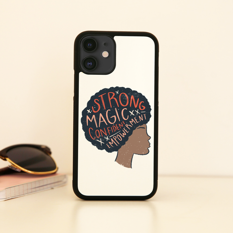 Proud afro woman quote iPhone case cover 11 11Pro Max XS XR X - Graphic Gear
