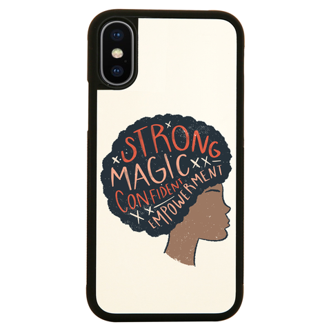 Proud afro woman quote iPhone case cover 11 11Pro Max XS XR X - Graphic Gear