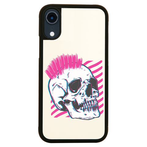 Punk skull glitch iPhone case cover 11 11Pro Max XS XR X - Graphic Gear