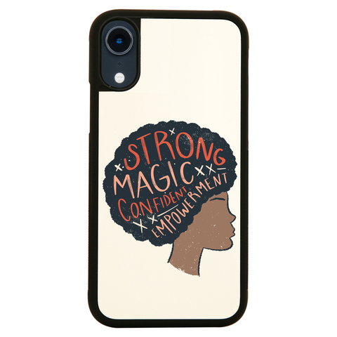 Proud afro woman quote iPhone case cover 11 11Pro Max XS XR X - Graphic Gear