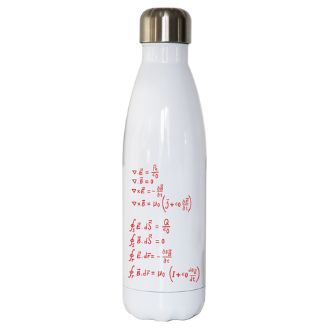 Physics formula water bottle stainless steel reusable - Graphic Gear