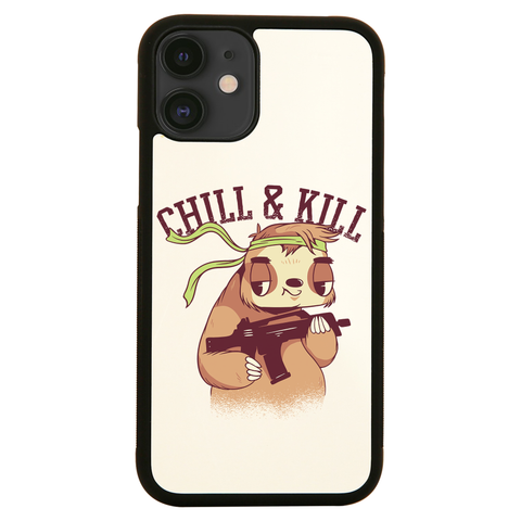 Chill & kill sloth iPhone case cover 11 11Pro Max XS XR X - Graphic Gear