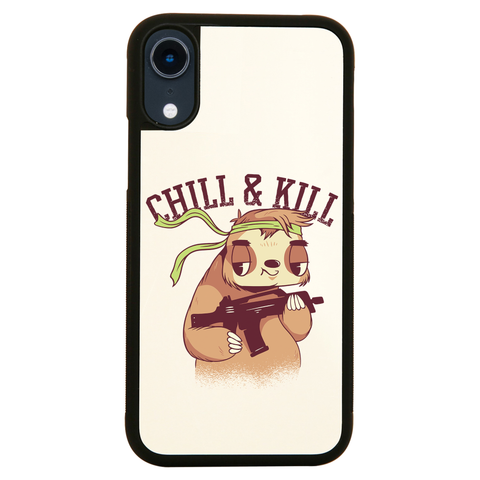 Chill & kill sloth iPhone case cover 11 11Pro Max XS XR X - Graphic Gear