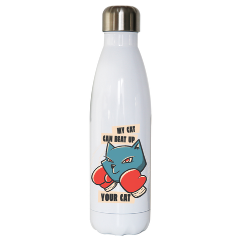 My cat quote water bottle stainless steel reusable - Graphic Gear