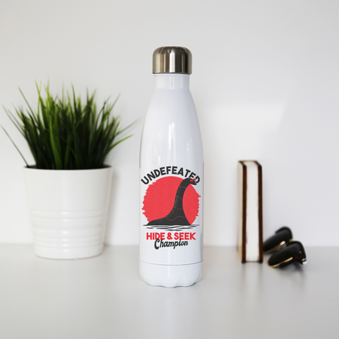 Hide seek nessie water bottle stainless steel reusable - Graphic Gear