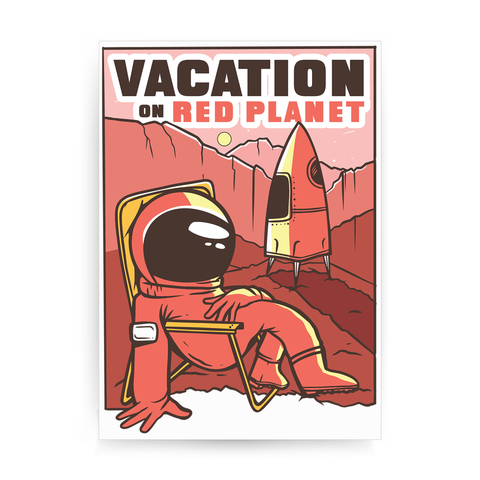 Mars vacation print poster wall art decor - Graphic Gear