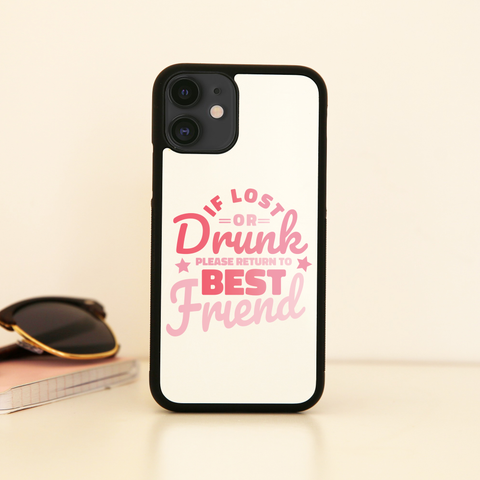 Lost or drunk iPhone case cover 11 11Pro Max XS XR X - Graphic Gear