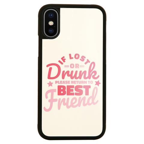 Lost or drunk iPhone case cover 11 11Pro Max XS XR X - Graphic Gear