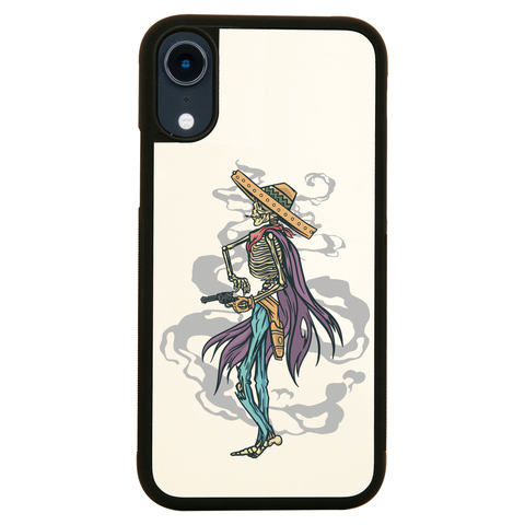 Cowboy skeleton iPhone case cover 11 11Pro Max XS XR X - Graphic Gear