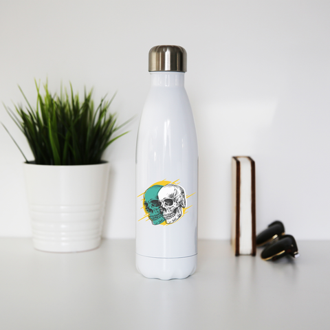 Skull set water bottle stainless steel reusable - Graphic Gear