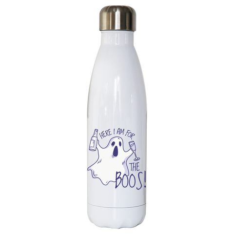 Here for the boos water bottle stainless steel reusable - Graphic Gear