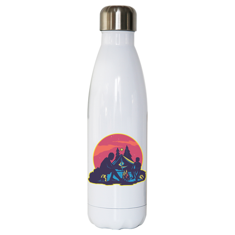 Night camping water bottle stainless steel reusable - Graphic Gear