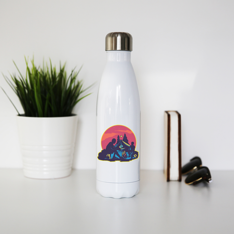 Night camping water bottle stainless steel reusable - Graphic Gear
