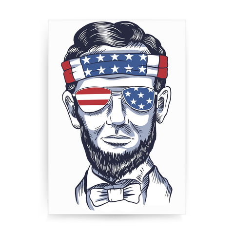 Funny abraham lincoln print poster wall art decor - Graphic Gear