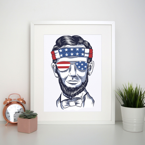 Funny abraham lincoln print poster wall art decor - Graphic Gear
