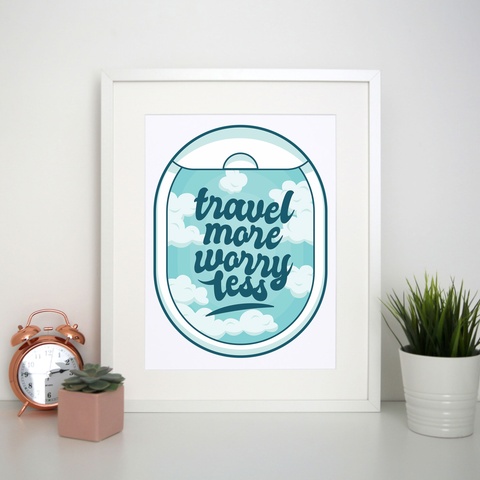 Travel quote print poster wall art decor - Graphic Gear