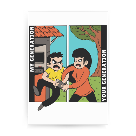 Generation cartoons print poster wall art decor - Graphic Gear